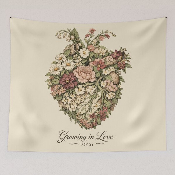 Item preview, Botanical Anatomical Heart – Vintage Floral Illustration Inspired by Nature and Love designed and sold by FUIRY .