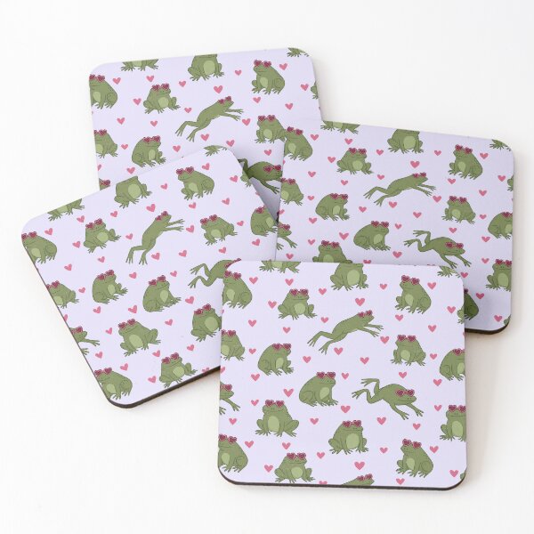 Item preview, Cute Valentine frogs pattern  designed and sold by FatBirdie.