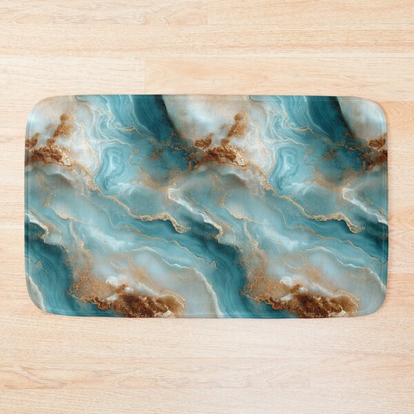 Item preview, Transformative Teal & Gold Agate – Color of the Year 2026 Abstract Marble designed and sold by Ewa Miller.