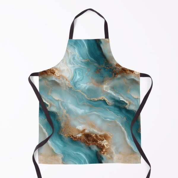 Item preview, Transformative Teal & Gold Agate – Color of the Year 2026 Abstract Marble designed and sold by Ewa Miller.