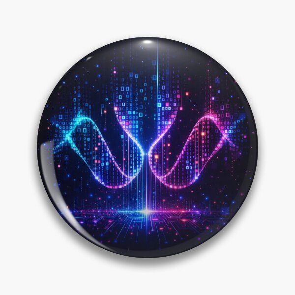 Item preview, Neon Data Flow – Abstract Digital Code designed and sold by konter75.
