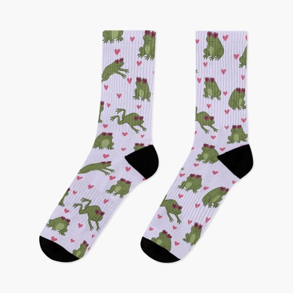 Item preview, Cute Valentine frogs pattern  designed and sold by FatBirdie.