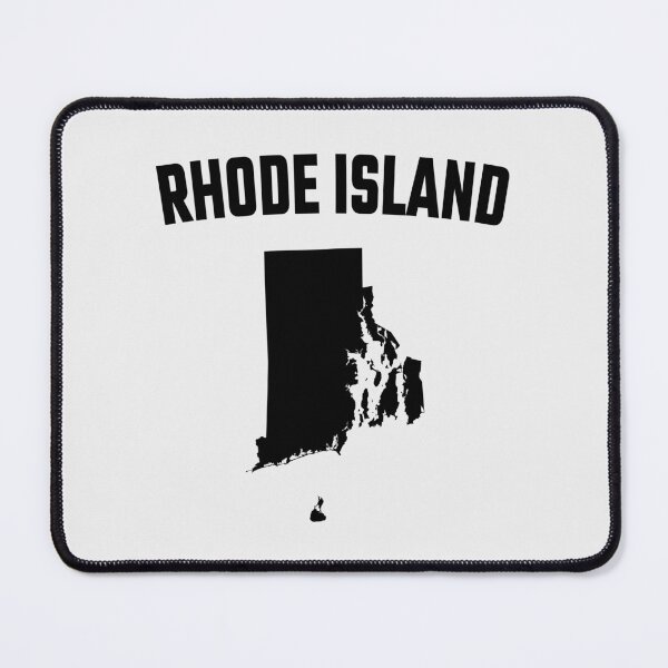 Item preview, Rhode Island State Silhouette - Classic Black & White Varsity Style designed and sold by mashmosh.