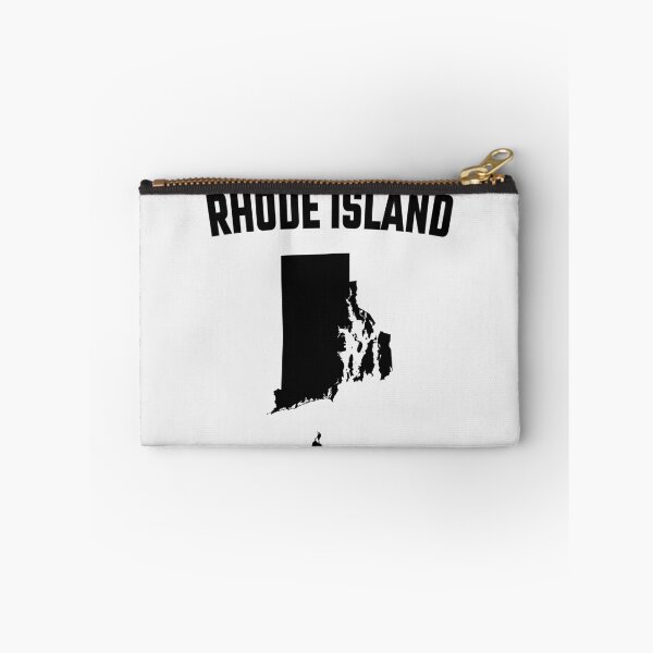 Item preview, Rhode Island State Silhouette - Classic Black & White Varsity Style designed and sold by mashmosh.