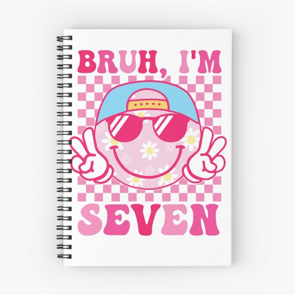Item preview, Bruh I'm Seven 7 7th Birthday Girls Groovy 7 Years Old designed and sold by Night Forest.