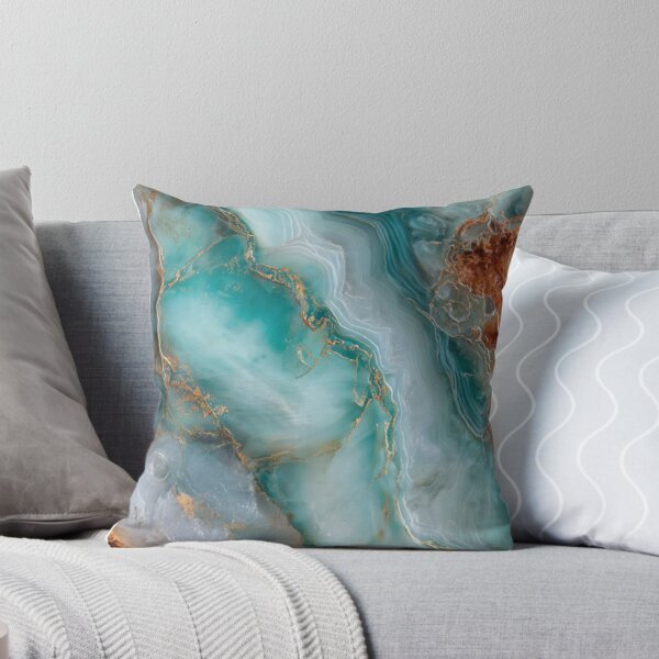 Item preview, Transformative Teal & Gold Agate – Color of the Year 2026 Abstract Marble designed and sold by Ewa Miller.