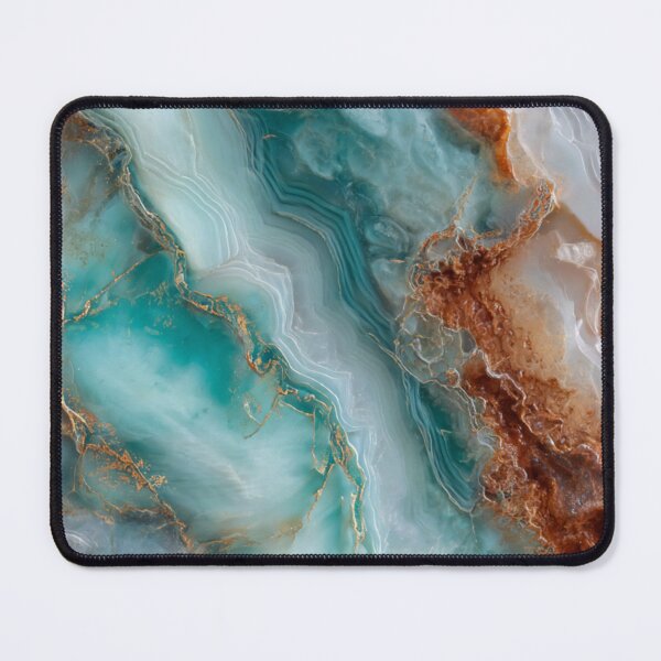 Item preview, Transformative Teal & Gold Agate – Color of the Year 2026 Abstract Marble designed and sold by Ewa Miller.