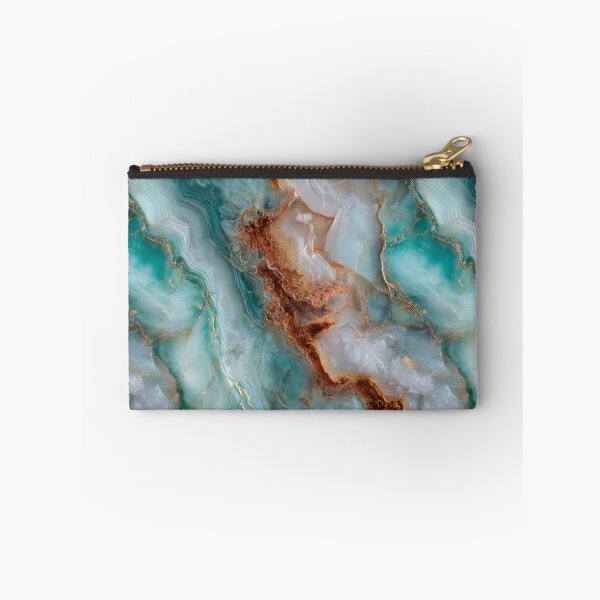 Item preview, Transformative Teal & Gold Agate – Color of the Year 2026 Abstract Marble designed and sold by Ewa Miller.