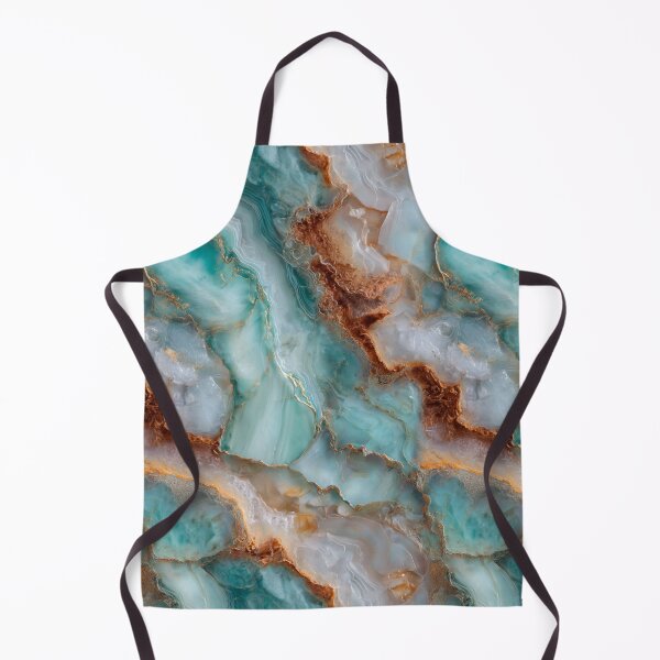 Item preview, Transformative Teal & Gold Agate – Color of the Year 2026 Abstract Marble designed and sold by Ewa Miller.