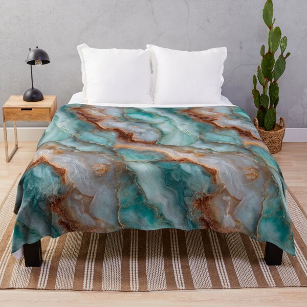 Item preview, Transformative Teal & Gold Agate – Color of the Year 2026 Abstract Marble designed and sold by Ewa Miller.