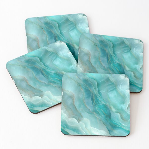Item preview, Transformative Teal – Color of the Year 2026 Abstract Marble designed and sold by Ewa Miller.