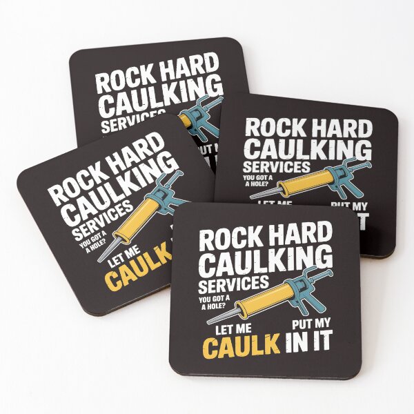 Item preview, Rock Hard Caulking Services – Funny Cringe Meme Design designed and sold by Redgiant87x.