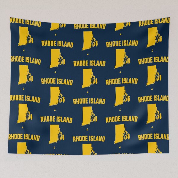 Item preview, Rhode Island State Map - Classic Golden Yellow Edition designed and sold by mashmosh.