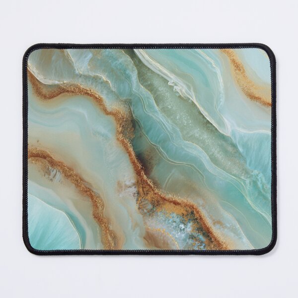 Item preview, Transformative Teal & Gold Agate – Color of the Year 2026 Abstract Marble designed and sold by Ewa Miller.