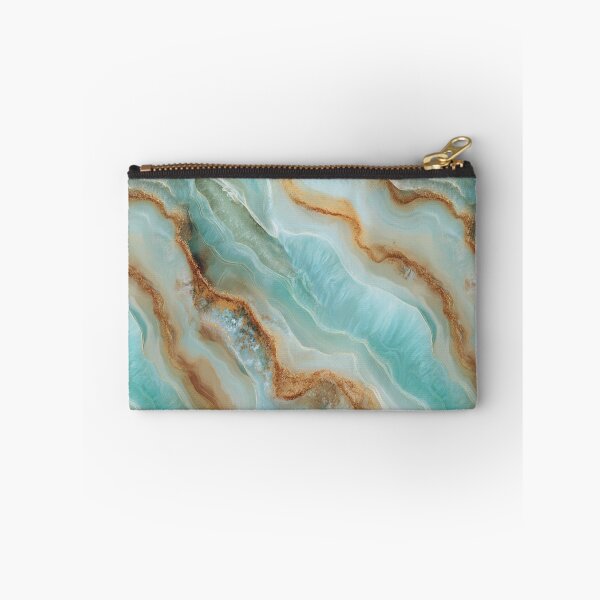 Item preview, Transformative Teal & Gold Agate – Color of the Year 2026 Abstract Marble designed and sold by Ewa Miller.