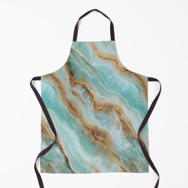 Item preview, Transformative Teal & Gold Agate – Color of the Year 2026 Abstract Marble designed and sold by Ewa Miller.