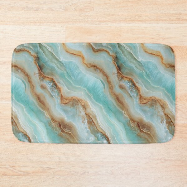 Item preview, Transformative Teal & Gold Agate – Color of the Year 2026 Abstract Marble designed and sold by Ewa Miller.