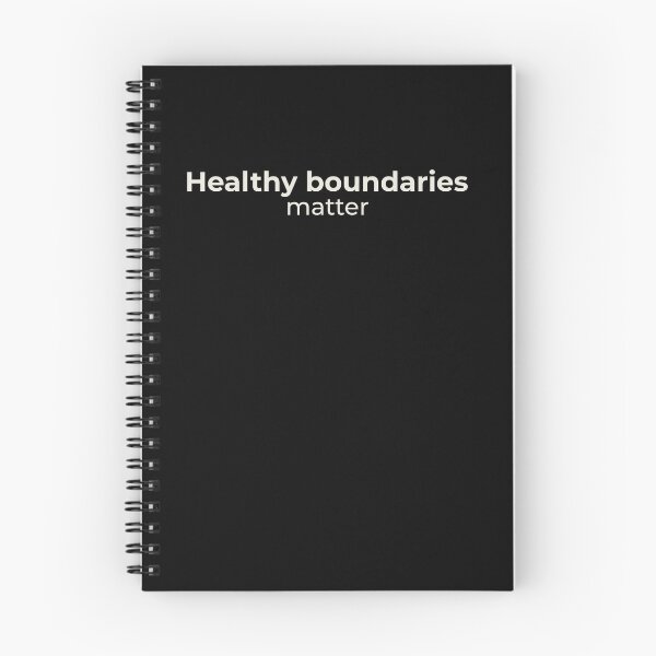 Item preview, Healthy boundaries matter - Minimalist statement designed and sold by Bianca Eder - Healing Collection.