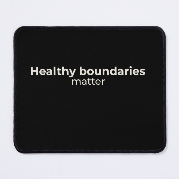 Item preview, Healthy boundaries matter - Minimalist statement designed and sold by Bianca Eder - Healing Collection.
