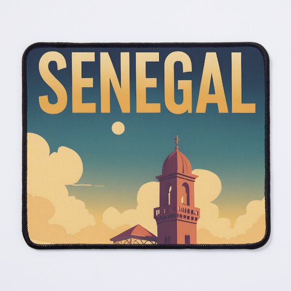 Item preview, Senegal Retro Vintage Travel Design designed and sold by TravelersGems.