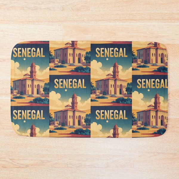 Item preview, Senegal Retro Vintage Travel Design designed and sold by TravelersGems.