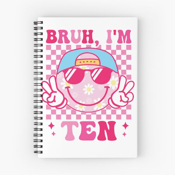 Item preview, Bruh I'm Ten 10 10th Birthday Girls Groovy 10 Years Old designed and sold by Night Forest.