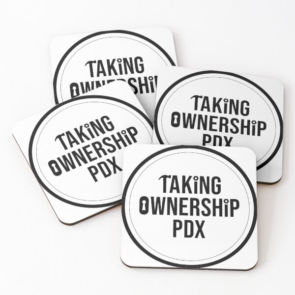 Item preview, Taking Ownership PDX Circle Logo White designed and sold by Taking Ownership PDX .