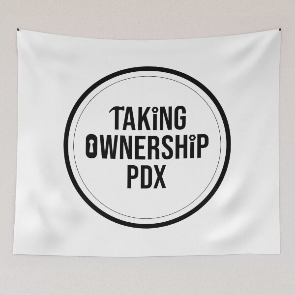 Item preview, Taking Ownership PDX Circle Logo White designed and sold by Taking Ownership PDX .