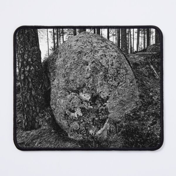 Item preview, The boulder and the pine. Seitseminen 2025 bw designed and sold by Jouko Lehto Photography.