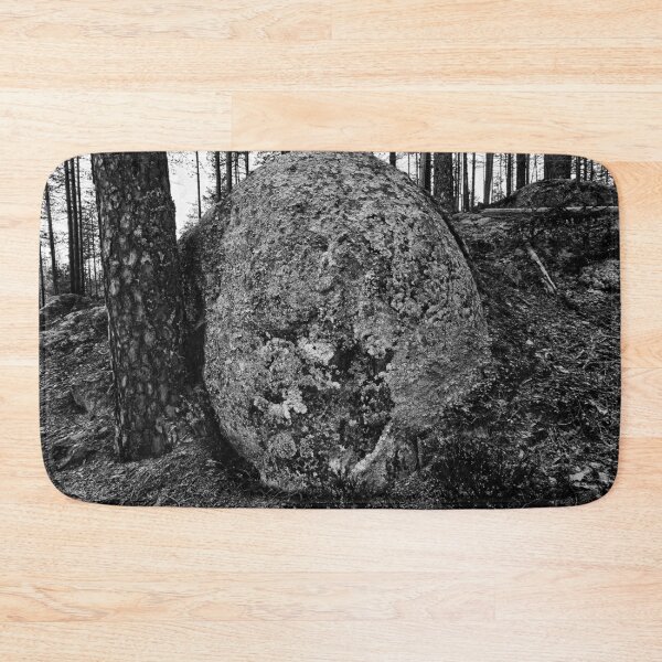 Item preview, The boulder and the pine. Seitseminen 2025 bw designed and sold by Jouko Lehto Photography.