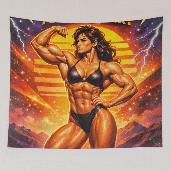 Item preview, Retro Strength: Total Empowerment and Discipline. Gym Poster designed and sold by JonelleTshirts.