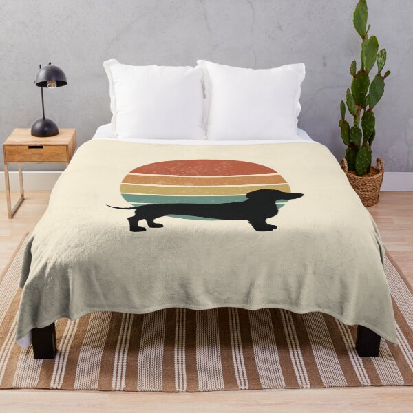Item preview, Retro Vintage Sunset Dachshund Silhouette Wiener Dog Art, animals lovers, dogs lovers designed and sold by Collagedream.