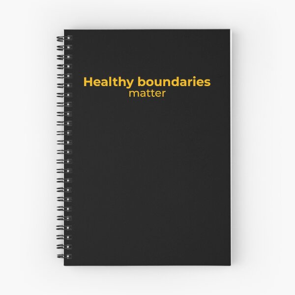Item preview, Healthy boundaries matter - Minimalist statement designed and sold by Bianca Eder - Healing Collection.