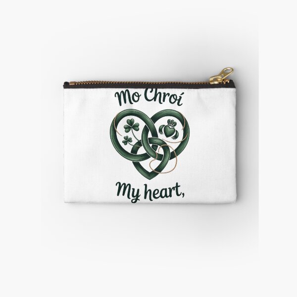 Item preview, Mo Chroí – Irish Love Heart with Celtic Knot & Claddagh designed and sold by CELTIC-DESIGNS.