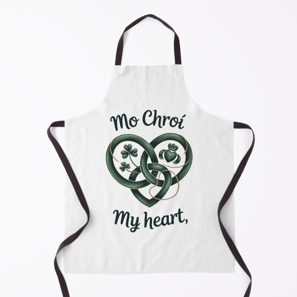Item preview, Mo Chroí – Irish Love Heart with Celtic Knot & Claddagh designed and sold by CELTIC-DESIGNS.
