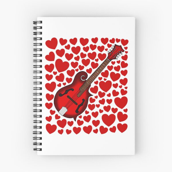 Item preview, Mandolin With Hearts, Valentines Mandolinist Musician Wedding designed and sold by doodlerob.