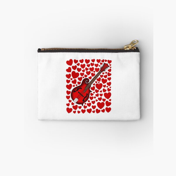 Item preview, Mandolin With Hearts, Valentines Mandolinist Musician Wedding designed and sold by doodlerob.