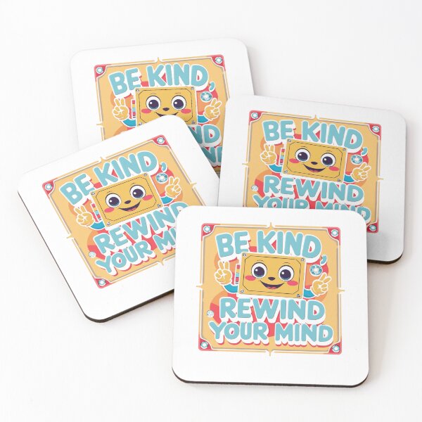 Item preview, Be Kind, Rewind Your Mind fun illustration designed and sold by SloganSauce.