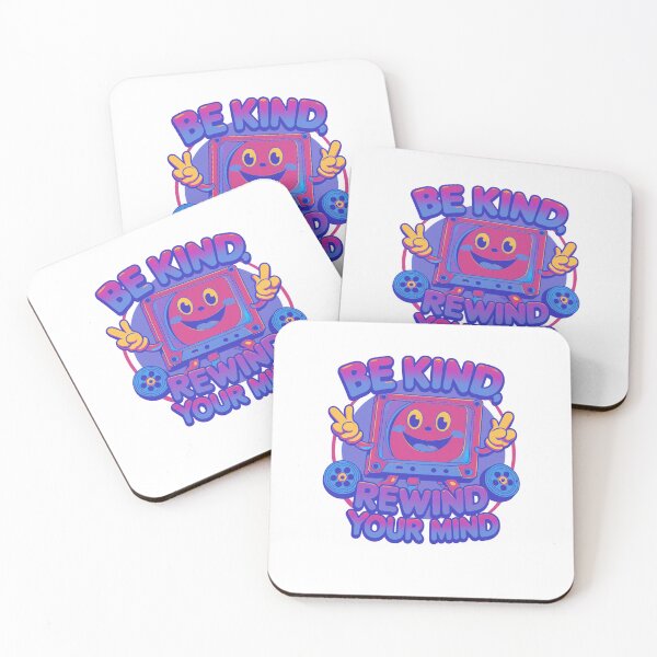 Item preview, Be Kind, Rewind Your Mind 80s 90s art designed and sold by SloganSauce.
