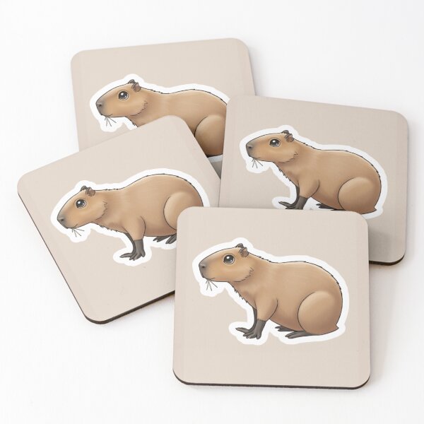 Item preview, Cute capybara sticker designed and sold by RelStore.