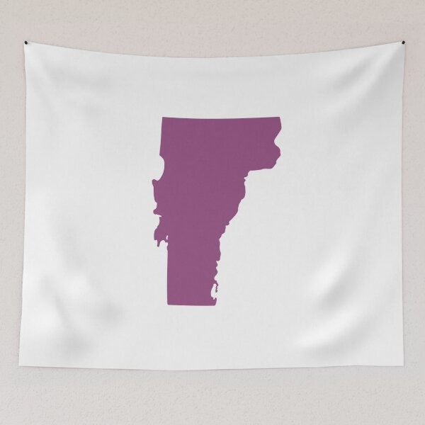 Item preview, Vermont Map Silhouette – Minimal Purple designed and sold by Paper Drip.