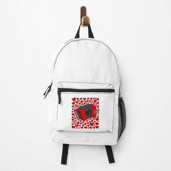 Item preview, Accordion With Hearts, Valentines Accordionist Musician Wedding designed and sold by doodlerob.