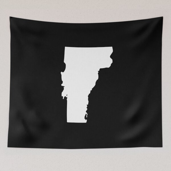 Item preview, Vermont Map Silhouette – Minimal White designed and sold by Paper Drip.