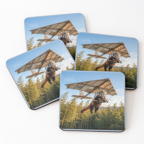 Item preview, Hang Gliding Red Panda designed and sold by Tridentulus.