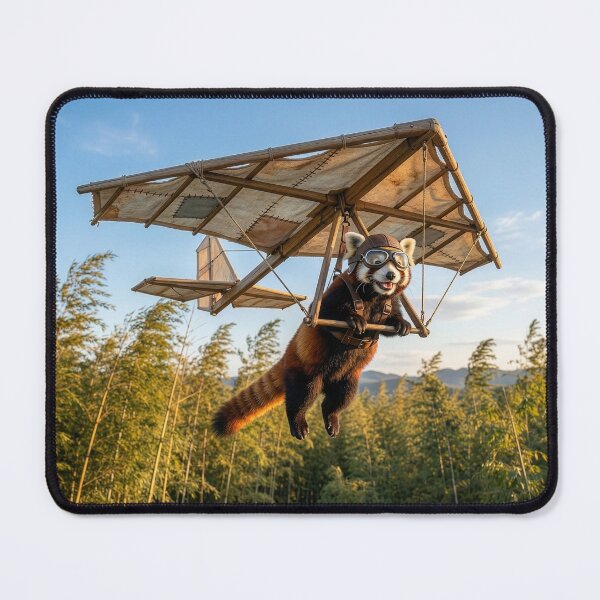 Item preview, Hang Gliding Red Panda designed and sold by Tridentulus.