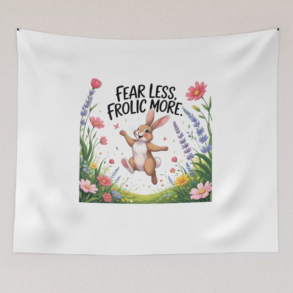Item preview, Fear Less, Frolic More joyful design designed and sold by SloganSauce.