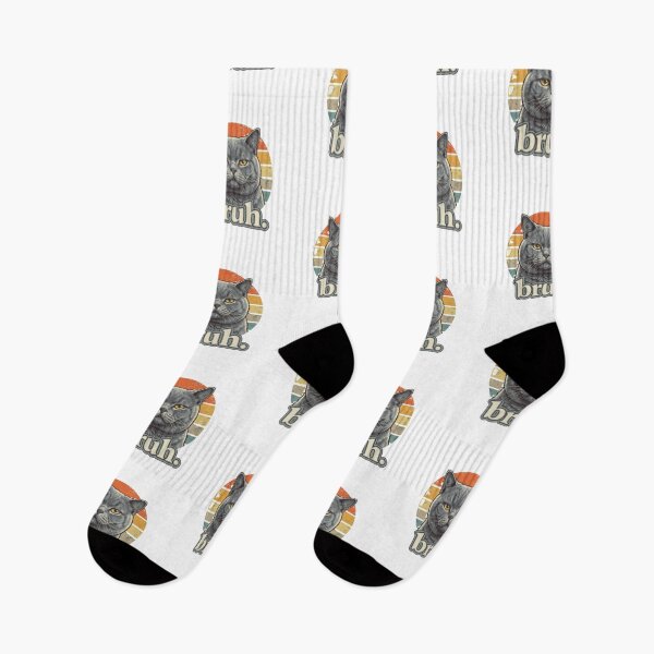Item preview, Bruh-Cat–Funny-gray-Cat-Face-Meme designed and sold by w66aboo.