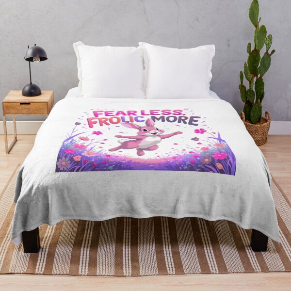 Item preview, Fear Less, Frolic More positive slogan designed and sold by SloganSauce.