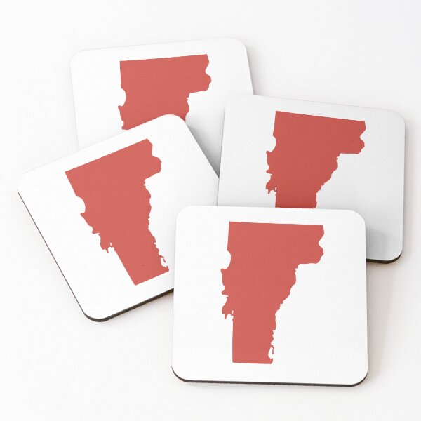 Item preview, Vermont Map Silhouette – Minimal Maroon designed and sold by Paper Drip.