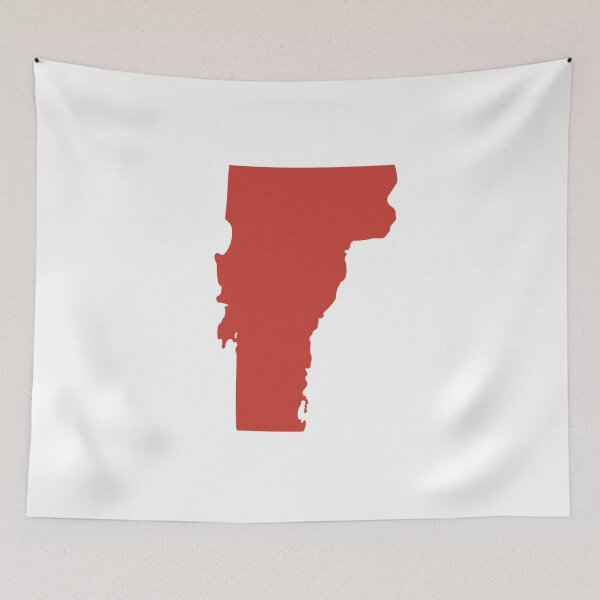 Item preview, Vermont Map Silhouette – Minimal Maroon designed and sold by Paper Drip.